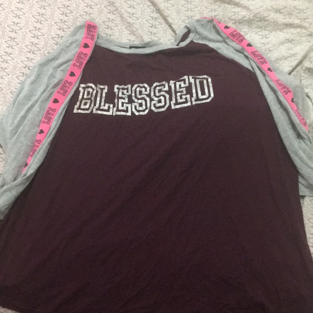 Shirt with words “blessed “